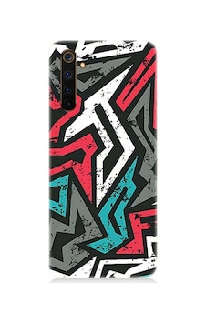 Realme 6 Pro Uyumlu Silikon Kılıf Grafiti Mozaik Desenler Realme 6 Pro Uyumlu Silikon Kılıf Grafiti Mozaik Desenler