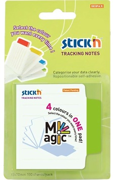 Stick'n 21559 Yapışkanlı Not Kağıdı 70x70 Çizgili Beyaz 4 Renk Stick'n 21559 Yapışkanlı Not Kağıdı 70x70 Çizgili Beyaz 4 Renk