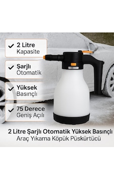 Coofbe Profesyonel 2lt Yüksek Basınçlı Şarjlı Köpük Makinası Oto Yıkama Pompası Köpük Püskürtücü 1 ADETLİ SET Coofbe Profesyonel 2lt Yüksek Basınçlı Şarjlı Köpük Makinası Oto Yıkama Pompası Köpük Püskürtücü 1 ADETLİ SET