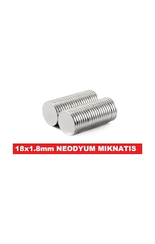 MIKNATIS NEODYUM 18x1.8mm NEODYUM GÜÇLÜ MIKNATIS 4 ADET