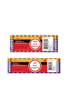 Kodak Çinko Karbon 12 Adet AAA ve 12 Adet AA Pil 24 Adet