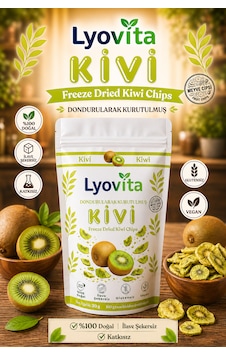 Kivi Dondurularak Kurutulmuş Freeze Dried 20 G Kivi Dondurularak Kurutulmuş Freeze Dried 20 G