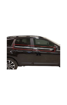 Nissan Qashqai J10 Cam Çıtası +2 4 Prç Krom 2007-2013