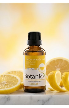 Botanica %100 Saf Limon Kabuğu Yağı Masaj Selülit Karşıtı Canlandırıcı Doğal Uçucu Bitkisel Bakım 50 Ml 50 ML