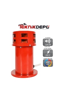 Motorlu Siren 120 Db Metal Kasa