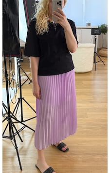 Modaonna Lila Şifon Pliseli Etek Modaonna Lila Şifon Pliseli Etek