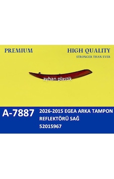 2026-2015 - 714 - Egea Arka Tampon - Glblseme - Reflektörü Sağ 2026-2015 - 714 - Egea Arka Tampon - Glblseme - Reflektörü Sağ