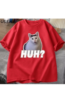 Flood Of Style Ha Kedi Meme T Shirt Komik Sevimli Kedi Grafik T Shirt Unisex Moda T-shirt Yaz Çiftler Rahat Kırmızı Flood Of Style Ha Kedi Meme T Shirt Komik Sevimli Kedi Grafik T Shirt Unisex Moda T-shirt Yaz Çiftler Rahat Kırmızı