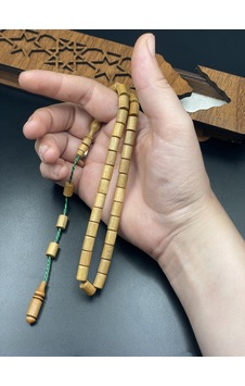 El Yapımı Şimşir Tespih 9x6 Mm
