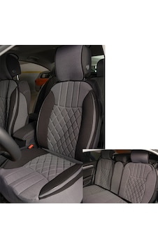 Space Elegance 5'li Set Koltuk Kılıfı Minder Gri-siyah / Klmny543 Space Elegance 5'li Set Koltuk Kılıfı Minder Gri-siyah / Klmny543