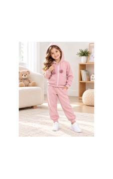 Messlife Ponpon Detaylı Kapüşonlu Kız Çocuk Eşofman Takımı Pembe - 932224866 Pembe Messlife Ponpon Detaylı Kapüşonlu Kız Çocuk Eşofman Takımı Pembe - 932224866 Pembe
