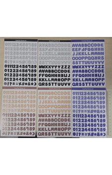 6 Sayfa 0.7 Cm Harfler Ve Sayılar Sticker Alfabe Süsleme Etiketi Bw Çok Renkli 6 Sayfa 0.7 Cm Harfler Ve Sayılar Sticker Alfabe Süsleme Etiketi Bw Çok Renkli