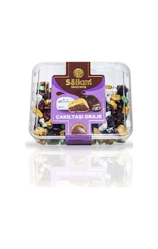 Çikolatalı Renkli Çakıl Taşı Draje - Kahve Yanı İkramlık - 80gr