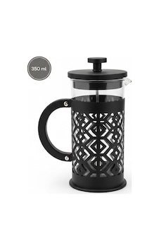 Arow 350 Ml Borosilikat Cam French Press - Filtre Kahve Ve Bitki Çayı Demleyici - Siyah D-858 Siyah Arow 350 Ml Borosilikat Cam French Press - Filtre Kahve Ve Bitki Çayı Demleyici - Siyah D-858 Siyah