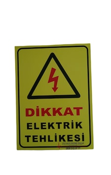 Dijital Baskılı Dikkat Elektrik Tehlikesi Uyarı Levhası Dijital Baskılı Dikkat Elektrik Tehlikesi Uyarı Levhası