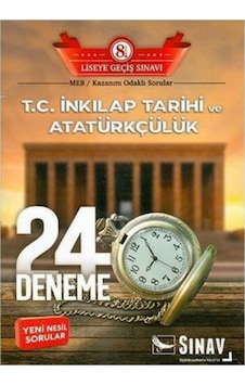 Sınav 8.Sınıf LGS T.C. İnkılap Tarihi ve Atatürkçülük 24 Deneme- Sınav Dergisi Yayınları Sınav 8.Sınıf LGS T.C. İnkılap Tarihi ve Atatürkçülük 24 Deneme- Sınav Dergisi Yayınları