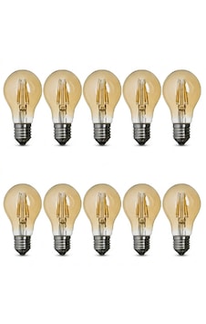 10 Adet 4w E27- 4,5 Cm 7,5 Cm- Led Flamanlı Ampul G45 2700k Sarı Işık
