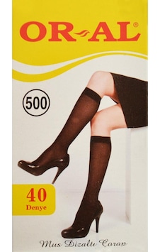 Or-Al 4008 Mus Diz Altı Çoranı 40 Denye (12 Li) 86 Vizon