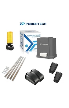 Powertech Pl800 Akülü 800Kg Otomatik Yana Kayar Kapı Motoru