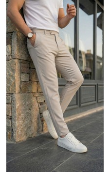 Oada Erkek Slim Fit Dilli Kumaş Pantolon Bej Oada Erkek Slim Fit Dilli Kumaş Pantolon Bej