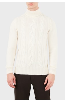 Gran Sasso Regular Fit Balıkçı Yaka Örgü Desenli Kazak Erkek Kazak 13130 25087 001 Krem Gran Sasso Regular Fit Balıkçı Yaka Örgü Desenli Kazak Erkek Kazak 13130 25087 001 Krem