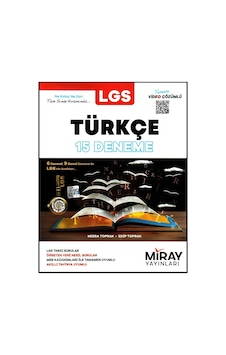 8. Sınıf Türkçe 15 Deneme- Miray Yayınları 8. Sınıf Türkçe 15 Deneme- Miray Yayınları