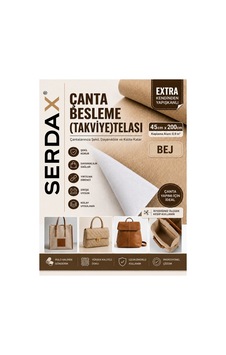 Serdax Extra Kendinden Yapışkanlı Çanta/cüzdan Besleme Takviye Telası Astarı Bej 45cmx200cm Bej Bej Serdax Extra Kendinden Yapışkanlı Çanta/cüzdan Besleme Takviye Telası Astarı Bej 45cmx200cm Bej Bej