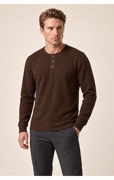 Redline Bron Erkek Yeni Sezon Oversize Düğmeli Sweatshirt Kahve Kahverengi Redline Bron Erkek Yeni Sezon Oversize Düğmeli Sweatshirt Kahve Kahverengi