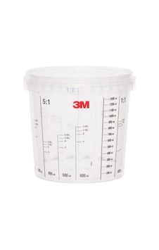 3M 50404 1550 ML BOYA HAZIRLAMA KABI-KAPAĞI SETİ 10 ADET 3M 50404 1550 ML BOYA HAZIRLAMA KABI-KAPAĞI SETİ 10 ADET