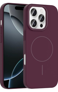 Apple Uyumlu iPhone 16 Pro Kılıf M-safe Şarj Özellikli Zore Ruby Sert Kapak Mürdüm Apple Uyumlu iPhone 16 Pro Kılıf M-safe Şarj Özellikli Zore Ruby Sert Kapak Mürdüm