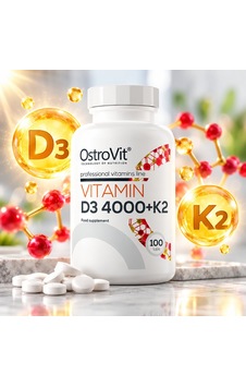 Ostrovit Vitamin D3 4000 Iu K2 100 Mcg 100 Tablet Ostrovit Vitamin D3 4000 Iu K2 100 Mcg 100 Tablet
