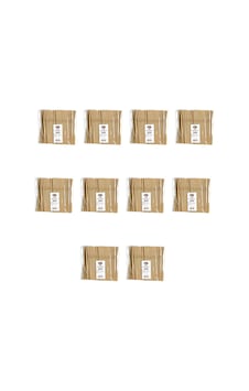 Roll-up Doğaya Dönüş Ekolojik Doğal Körüklü Kraft Kağıt Pipet 6 MM 10 x 100'lü 19.5 CM