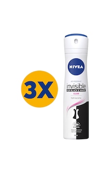 Nivea Invisible Black & Whıte Clear Kadın Sprey Deodorant 3 x 150 ML Nivea Invisible Black & Whıte Clear Kadın Sprey Deodorant 3 x 150 ML