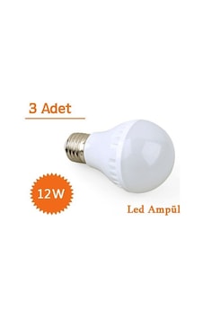 12w Enerji Tasarruflu Led Ampul 3 Adet Renkli 12w Enerji Tasarruflu Led Ampul 3 Adet Renkli