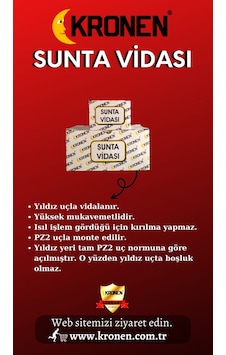 3,5 X 30 Sunta Vidası 3,5 X 30 Sunta Vidası
