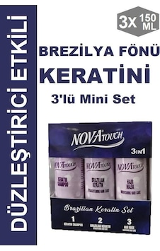 Nova Brezilya Fönü Keratini Mini 3'lü Set 3 x 150 ML