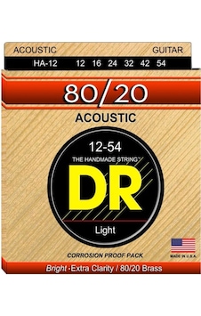 Dr Ha-12 Hi-beam 80/20 Akustik Gitar Teli Light 12-54 Dr Ha-12 Hi-beam 80/20 Akustik Gitar Teli Light 12-54