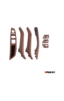 Bmw 5 Serisi F10 2010-2016 Kapı Kolu Kaplaması + Cam Açma Düğmesi Seti - Bordo