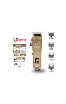 Mr. Trimmer Mr-7800 Detailer Şarj Göstergeli 6 Kademeli 8000 Rpm 1800 Mah Saç Sakal Erkek Bakım Tıraş Makinesi 3 Saat Mr. Trimmer Mr-7800 Detailer Şarj Göstergeli 6 Kademeli 8000 Rpm 1800 Mah Saç Sakal Erkek Bakım Tıraş Makinesi 3 Saat