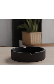 Modern Minimalist Tasarım Küllük - Kırılmaya Dayanıklı Mat Siyah Masa Üstü Dekoratif Aksesuar Modern Minimalist Tasarım Küllük - Kırılmaya Dayanıklı Mat Siyah Masa Üstü Dekoratif Aksesuar