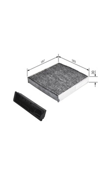 BOSCH 1987435501 Polen Filtresi CLIO III-Modus-Twng-Micra III-Note-Sandero-Duster 1.2-1.4-1.6 16V-1.5DCI (Karbonlu) BOSCH 1987435501 Polen Filtresi CLIO III-Modus-Twng-Micra III-Note-Sandero-Duster 1.2-1.4-1.6 16V-1.5DCI (Karbonlu)
