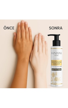 Sanjana Beauty Cilt Beyazlatıcı Glikolik Asit İçerikli Aydınlatıcı Krem 150 ML Sanjana Beauty Cilt Beyazlatıcı Glikolik Asit İçerikli Aydınlatıcı Krem 150 ML