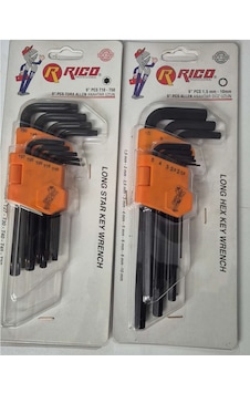 Ht- Rico L Allen Takımı Uzun Ve Torx Alyen Takımı Uzun 18 Pç Ht- Rico L Allen Takımı Uzun Ve Torx Alyen Takımı Uzun 18 Pç
