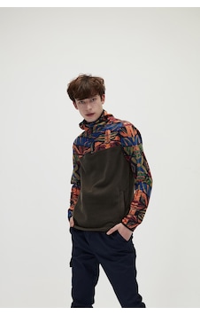 Bad Bear Mirage Half Zip Erkek Haki Sweatshirt Çok Renkli Bad Bear Mirage Half Zip Erkek Haki Sweatshirt Çok Renkli