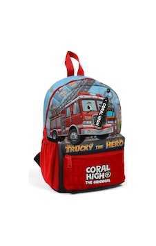 Coral High Minik Yuva Sırt Çantası Kırmızı Mavi İtfafiye Desenli İki Bölmeli 33263 Çok Renkli Coral High Minik Yuva Sırt Çantası Kırmızı Mavi İtfafiye Desenli İki Bölmeli 33263 Çok Renkli