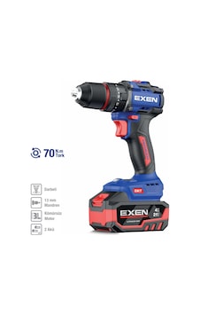 Exen EN 274 DS 21V 4AH 70 NM Kömürsüz Darbeli Şarjlı Matkap