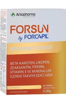 Arkopharma Forcapil Forsun Radiance Boost 30 Kapsül Arkopharma Forcapil Forsun Radiance Boost 30 Kapsül