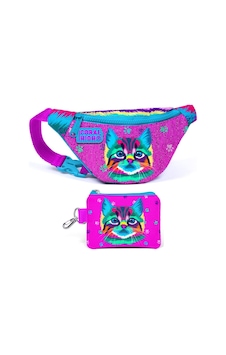 Coral High Mor Pembe Kedi Bel Çantası Ve Bozuk Para Çantası Seti - Kız Çocuk Çok Renkli Coral High Mor Pembe Kedi Bel Çantası Ve Bozuk Para Çantası Seti - Kız Çocuk Çok Renkli