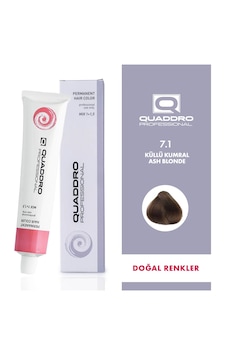 Quaddro Porfessıonel Saç Boyası 7.1 Küllü Kumral Quaddro Porfessıonel Saç Boyası 7.1 Küllü Kumral