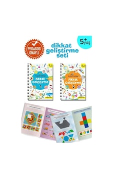 Küçük Dahiler Dikkat Geliştirme Seti - 5+ Yaş-2 Kitap Takım - Ayça G. Derin - İndigo Çocuk Küçük Dahiler Dikkat Geliştirme Seti - 5+ Yaş-2 Kitap Takım - Ayça G. Derin - İndigo Çocuk